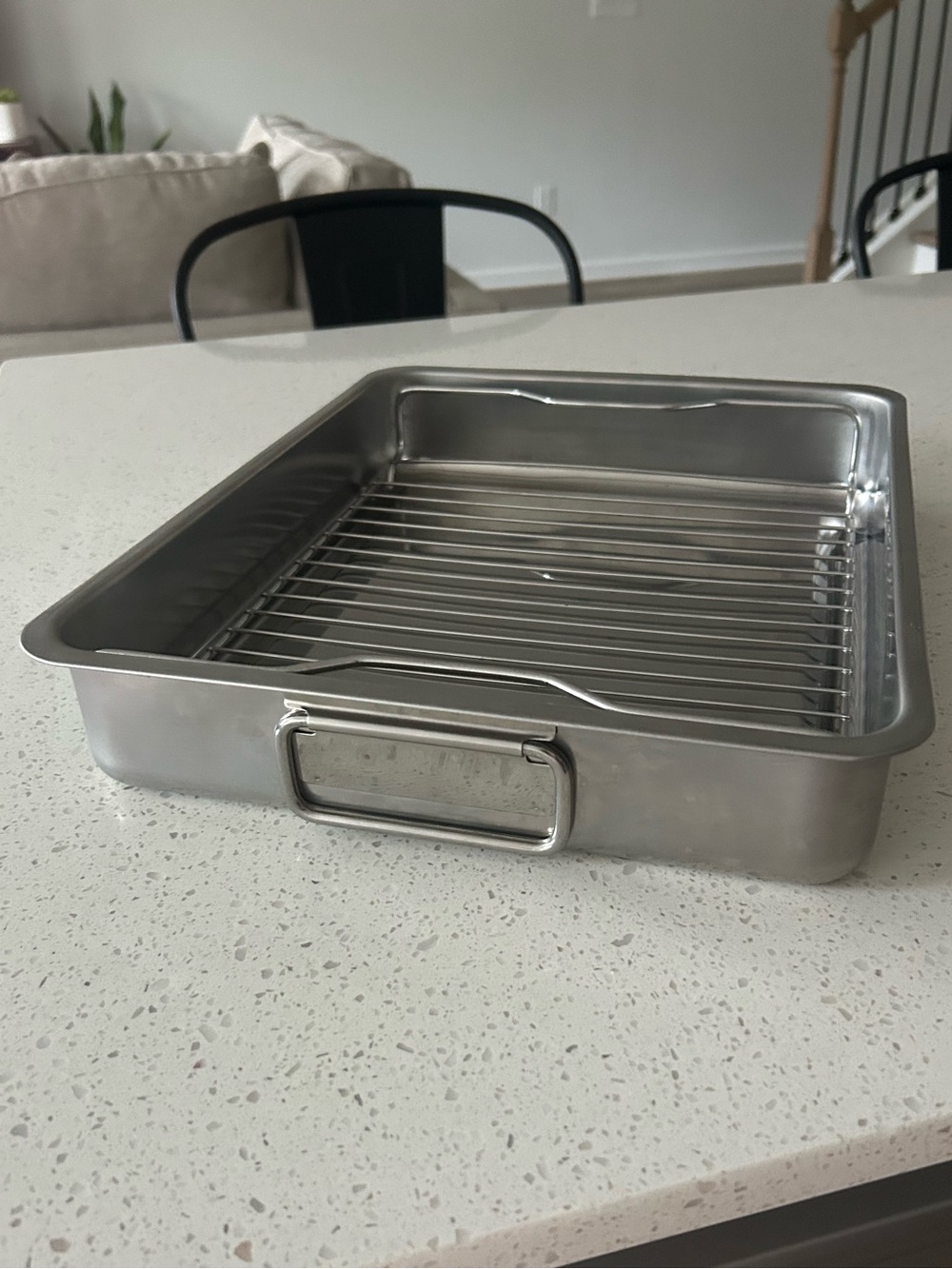 IKEA Stainless Roasting Pan with Removable Rack
